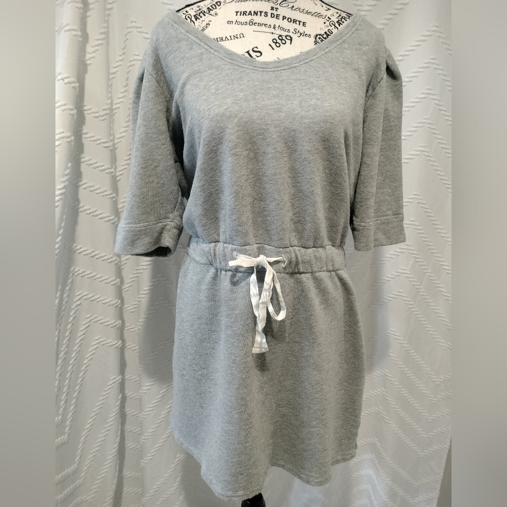 Banana Republic Gray Sweatshirt Dress - EUC – Size XL - Cozy Chic - Drawstring